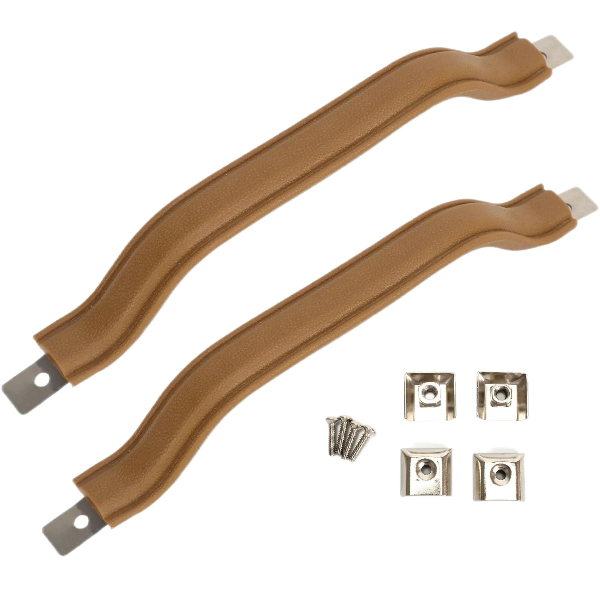 2 Pack Door Handle Pull for Jeep YJ Wrangler 1987-1995 Front Brown Inside Trim Driver and Passenger Side Replaces 55009801K