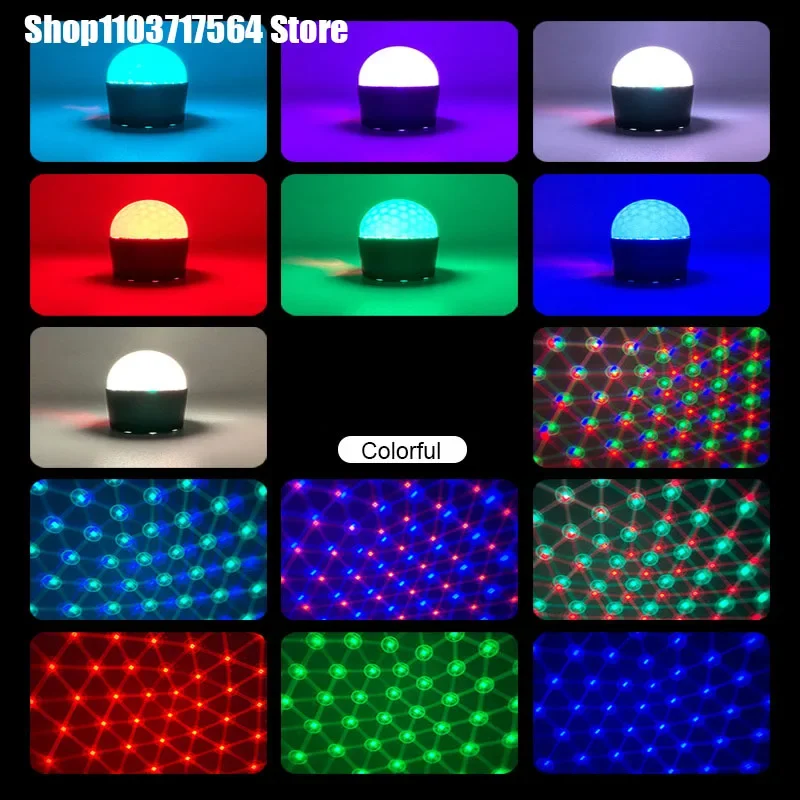 RGB Projection Night Light,Led Table Lamp,Disco Stage Light, Home Theater, Ceiling,Room Decor, Christmas Gift,USB Powered