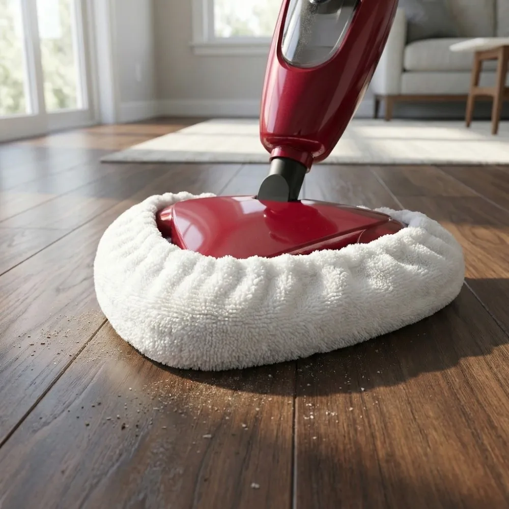 

Convenient Triangle Steam Mop Pads Washable Soft Mop Cloth Covers Reusable Durable Cleaning Rag Floor Cleaning