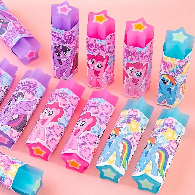 iigen 36pcs My Little Pony Eraser Creative Cute Star Eraser Pinkie Pie Twilight Sparkle Less Crumbs Like Eraser Wholesale