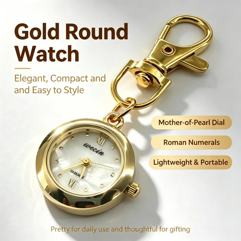 Charm Neutral Style Fashionable Simple Circular Pendant Quartz Watch Steampunk Men's And Women's Pendant Gift