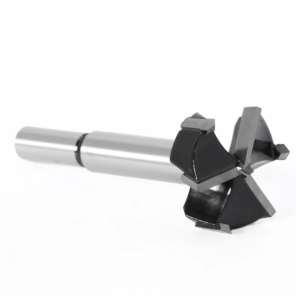 1PC 35mm 3 Teeth Forstner Tips Woodworking Tools Hole Saw Cutter Hinge Boring Drill Bits Round Shank Tungsten Carbide Cutter
