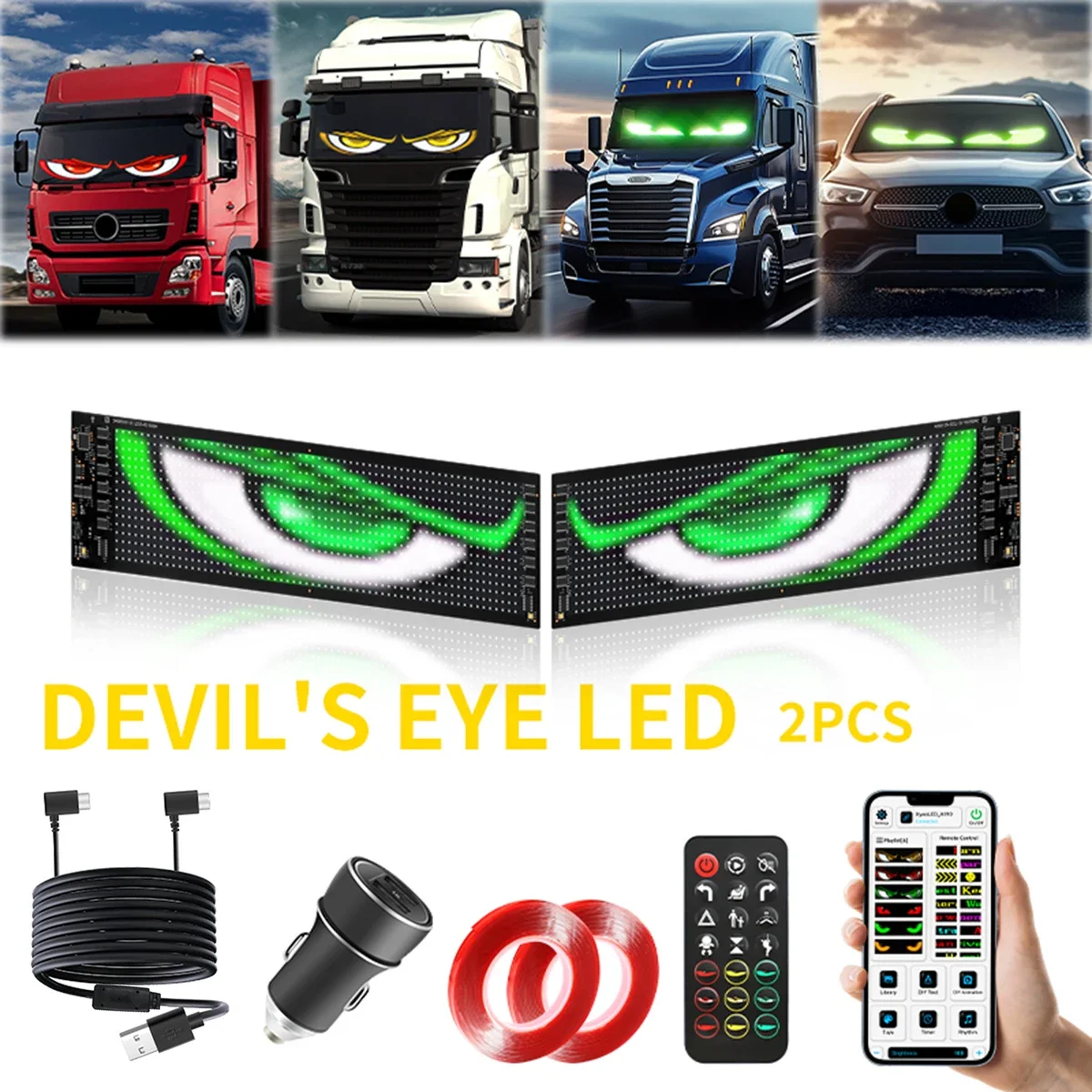 

APP Remote Control LED Programming Screen USB Rechargeable LED Flexible Screen FPCB LED Soft Screen 16 x 32px LED Scrolling Sign
