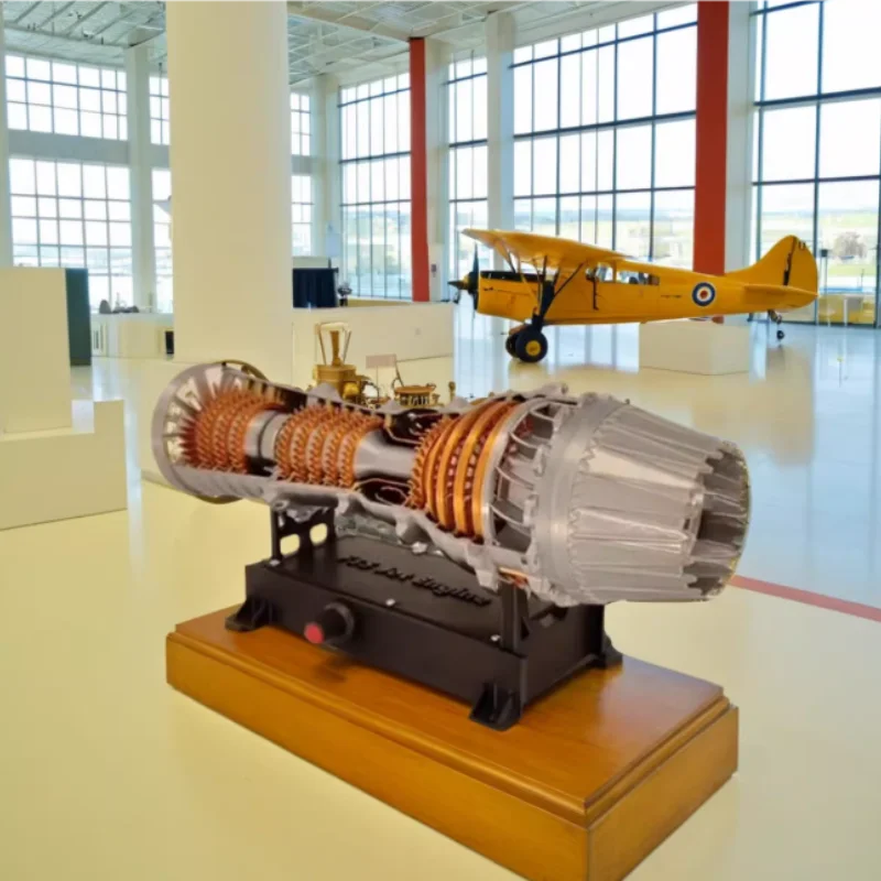 Aircraft fighter jet turbojet engine model A toy assembly set of a flying plane turbine for boys as a gift