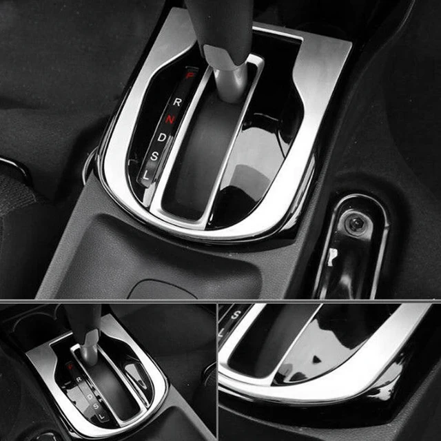 ABS Chrome Konsola centralna samochodu Dźwignia zmiany biegów Panel pokrywy Wykończenie Wnętrze samochodu Dla Honda City 2014-2019