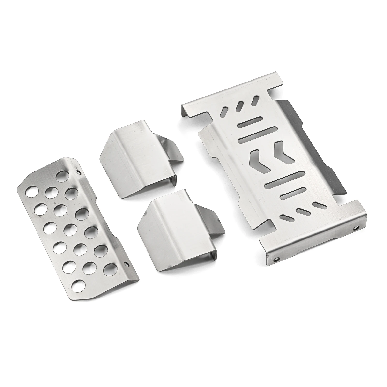 Edelstahl-Metall-Chassis-Panzerung für YIKONG 1/10 YK4106 YK4107 RC-Auto, Schutzabdeckung Ersatzteile zur Modifikation – Detail 3