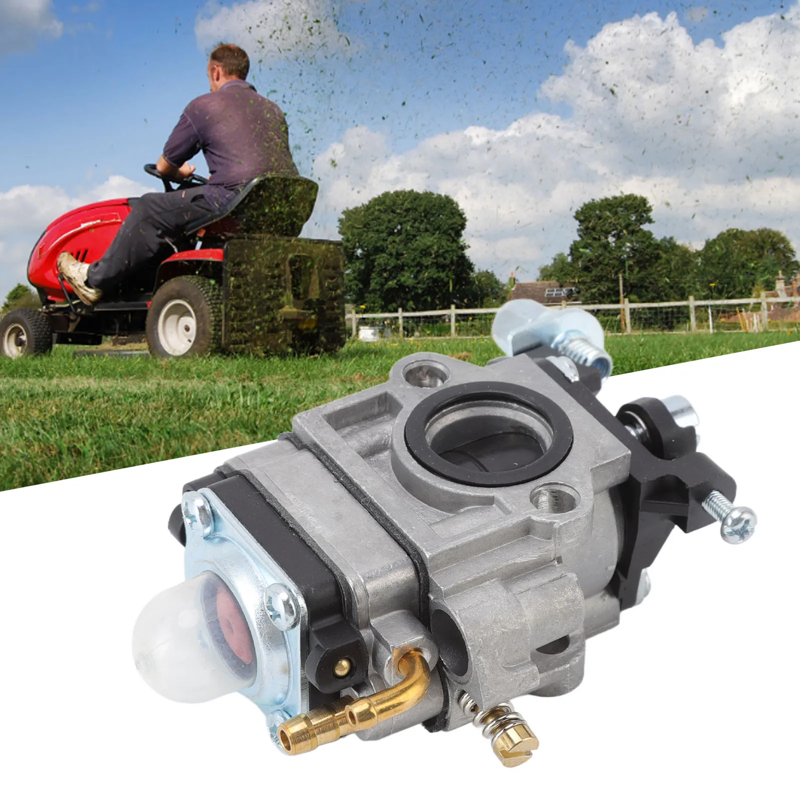 

Carburetor Carburettor Aluminum Alloy ABS For MP15 15mm 1E40-5 Engine 43cc 52cc Brush Cutter Grass Cutter Replacement Durable