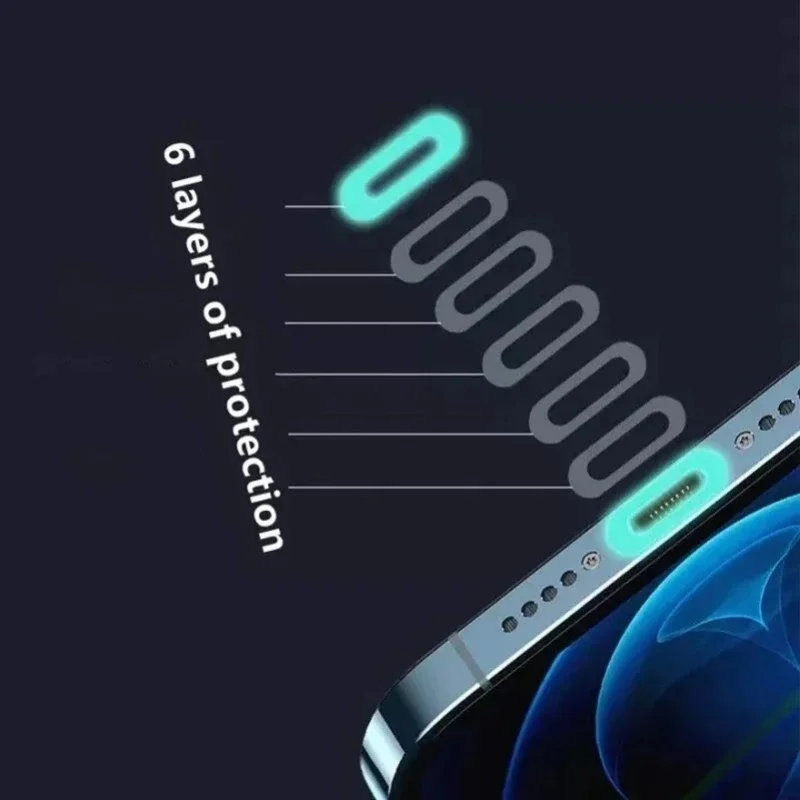 20/10/5PCS Phone Tablet Charging Port Luminous Protective Film For IOS Type-C Universal Protector Fluorescent Stickers