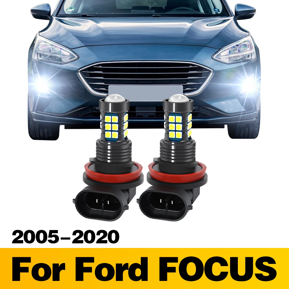 

2Pcs LED Lamp Car Front Fog Light Accessories For Ford FOCUS 2005 2006 2007 2008 2009 2010 2011 2012 2013 2014 2015 2016-2020