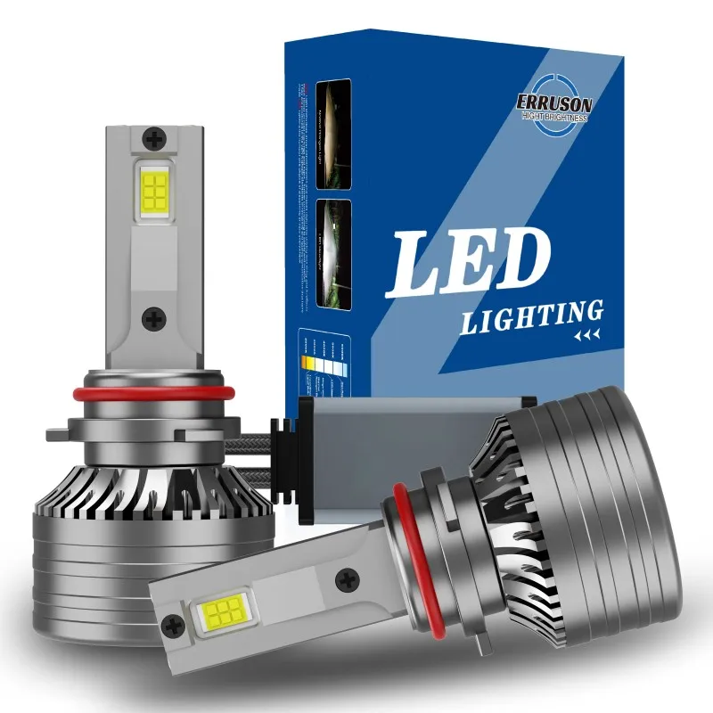 

Erruson H1 H7 H11 LED Headlight 9005 9006 9007 H13 H4 LED Hi/Lo Beam 30000LM 6000K Cool White Halogen Bulb Replacement