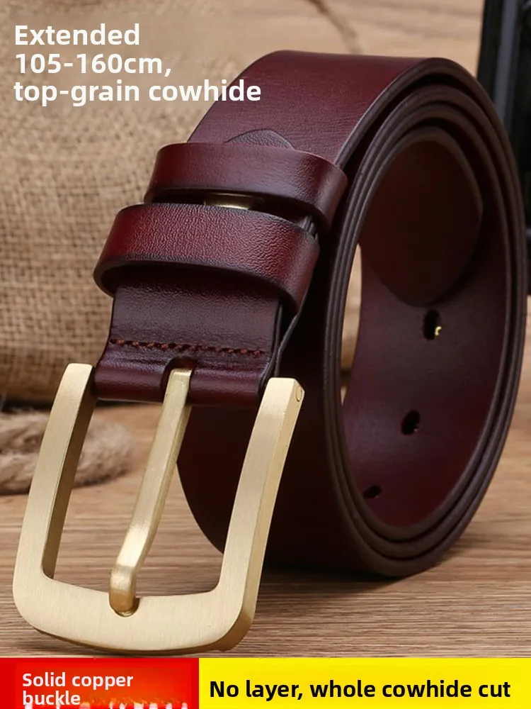 ceinture-en-cuir-veritable-pour-homme-boucle-en-cuivre-cuir-de-vachette-de-premiere-qualite-ceinture-de-taille-marron-grande-taille-pour-personnes-corpulentes-150-cm-longueur-reglable-jusqu'a-160-cm-h