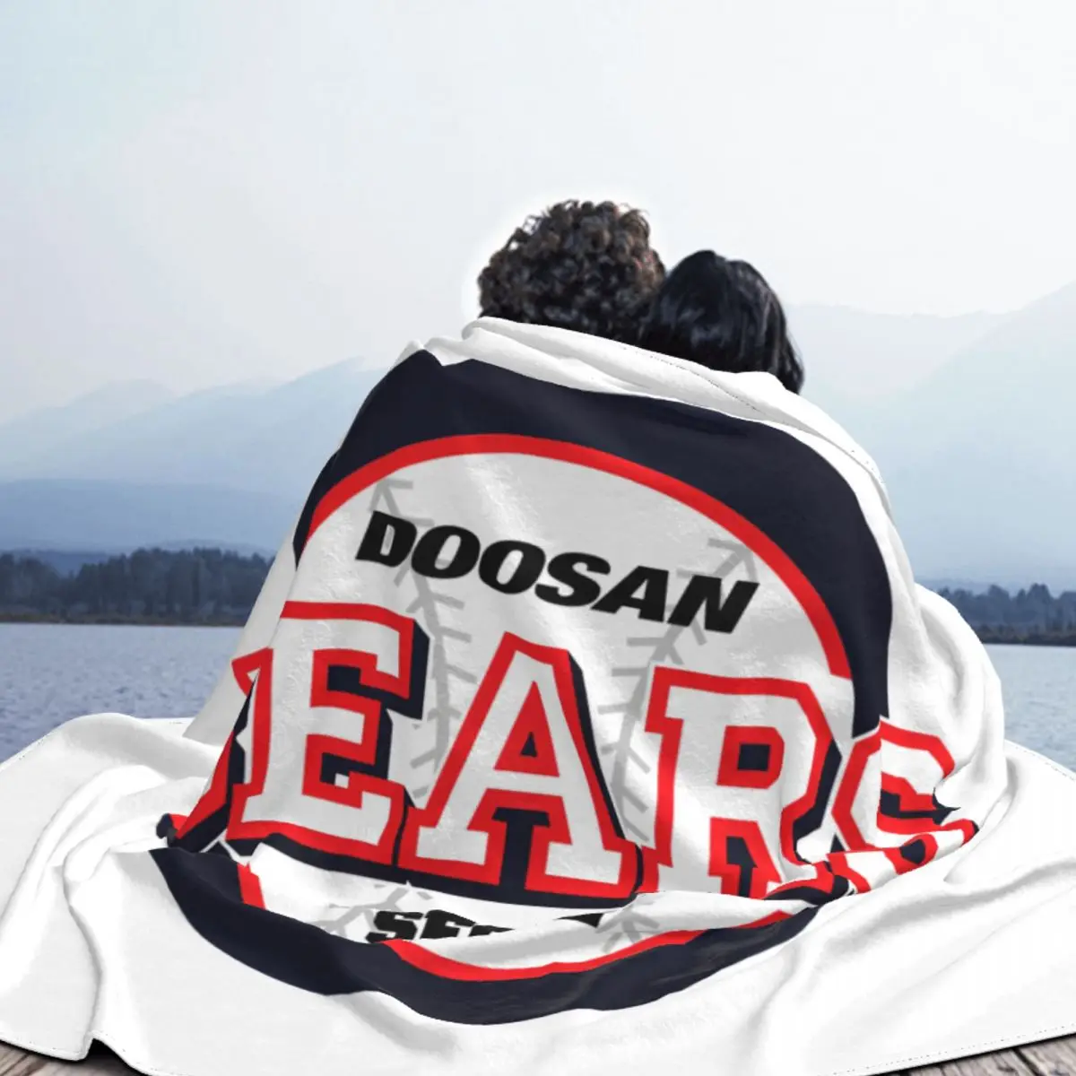 Doosan Bears Blankets Flannel Spring/Autumn Baseball Team Sport Lover Multifunction Throw Blanket for Home Outdoor Bedspread