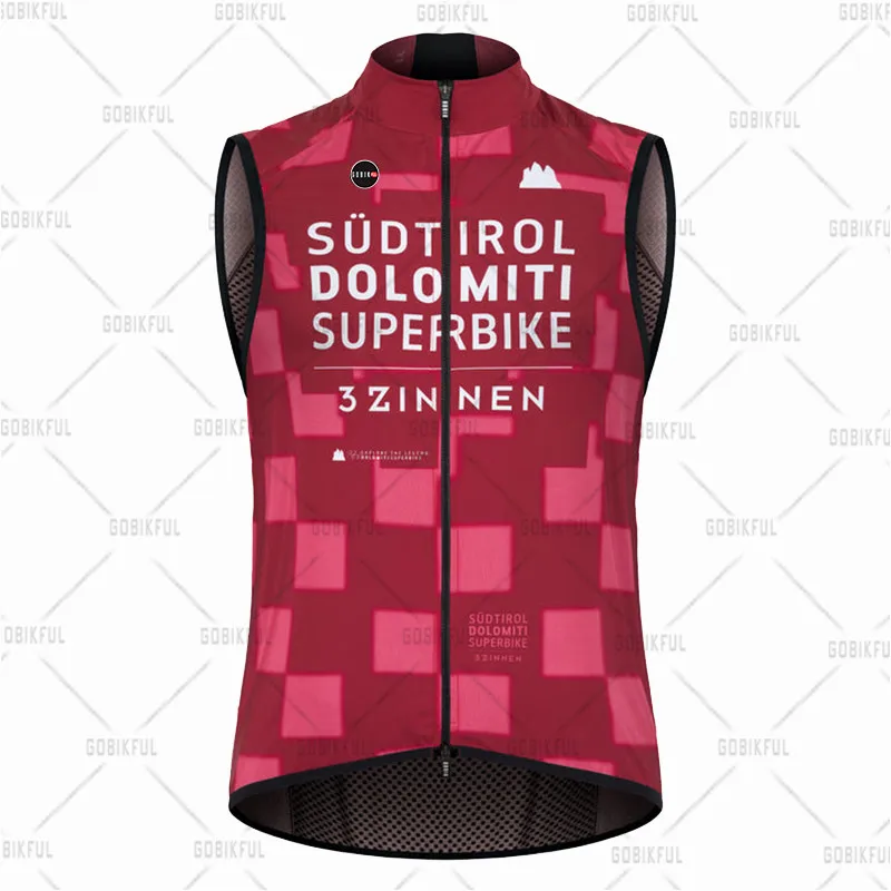 Gobikful Sleeveless Bike Front Windproof Back Breathable Maillot Ciclismo Bike Sweatshirt Jersey Bike Clothing vest unisex