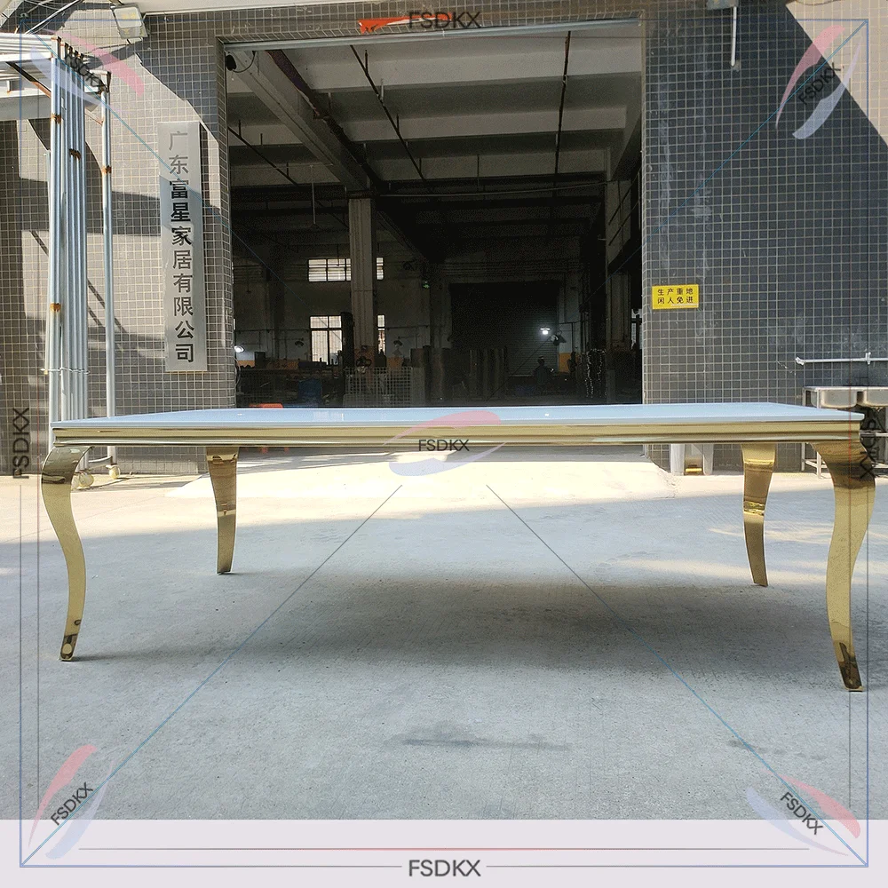 FSDKX Bride and Groom Reception VIP Wedding Events Stainless Steel Dining Table