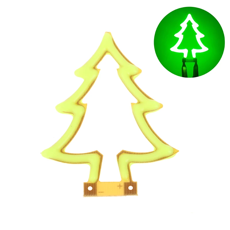 DIY-lampaccessoires 3V LED COB Edison Flexibel groen licht Kerstboom Filament Kaars Diode Vakantie Feestdecoratie