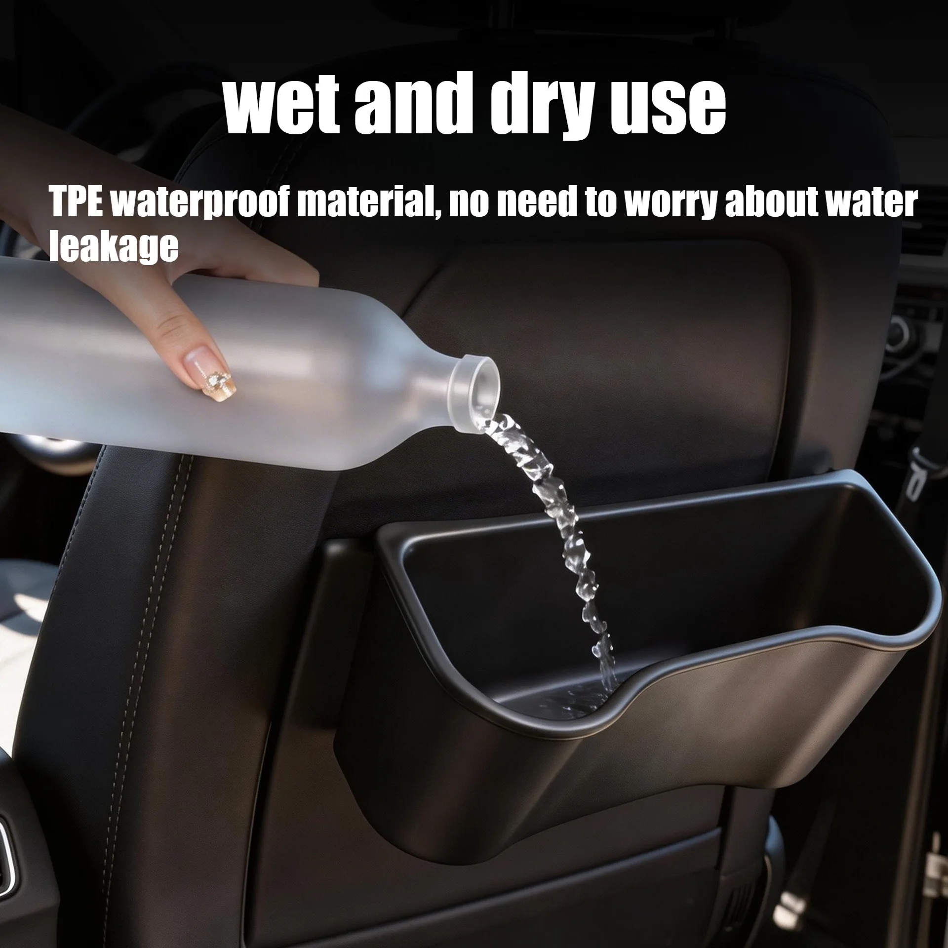 

Органайзер для заднего сиденья Tesla Model 3 Y Juniper 2025 Highland: коробка для хранения, держатель для салфеток, мусорное ведро, аксессуары для салона автомобиля