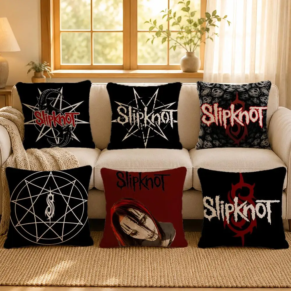 Band Slipknot Nu Metal Music Cushion Cover Personalized Short Plush Soft Bedroom Sofa Home Decor Gift