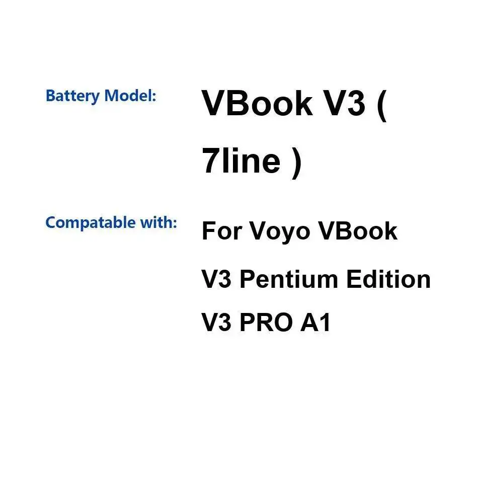 

Для Voyo Vbook V3 Pentium Edition Pro A1 7Line хорошая низкотемпературная батарея для планшета 5000 мАч