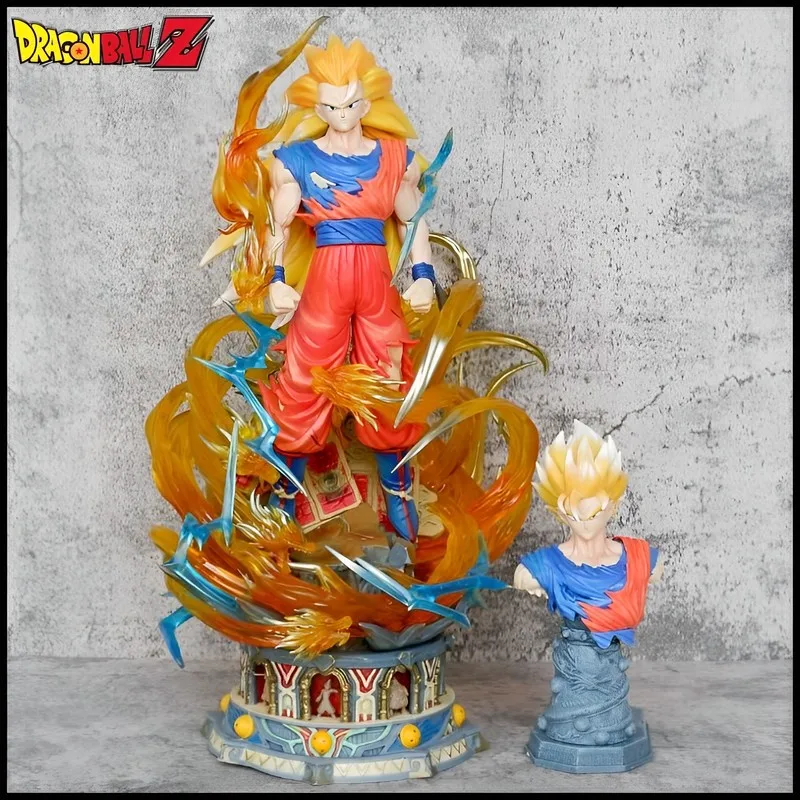 39cm Dragon Ball Figure Super Son Goku Super Saiyan Rose Son Gohan Figures Anime Figurine Statue Doll Model Collectible Toy Gift