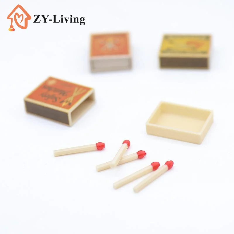 Dollhouse Mini Vintage Match Box Model, Realistic Miniature Accessory For Scene Layout, Photography Props & Diorama Decor