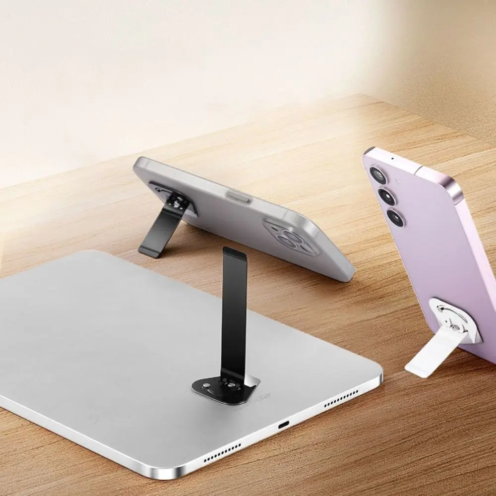 New Foldable Phone Holder Adhesive Ultra Thin Kickstand Anti Slip 90° Rotating Tablet Stand Holder