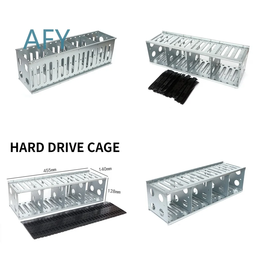 New 3.5 Inch Hard Drive Cage for External HDD Enclosure Rack Storage Expansion Dock Station with Shockproof Multi Bay Mobile