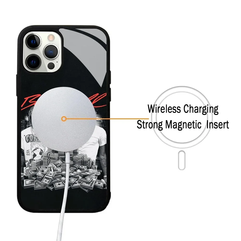 Y-YoungBoy Never Broke Phone Case For IPhone 15 14 13 Pro Max 11 12 Mini Alex Mirror For Magsafe Wireless Charging Cover