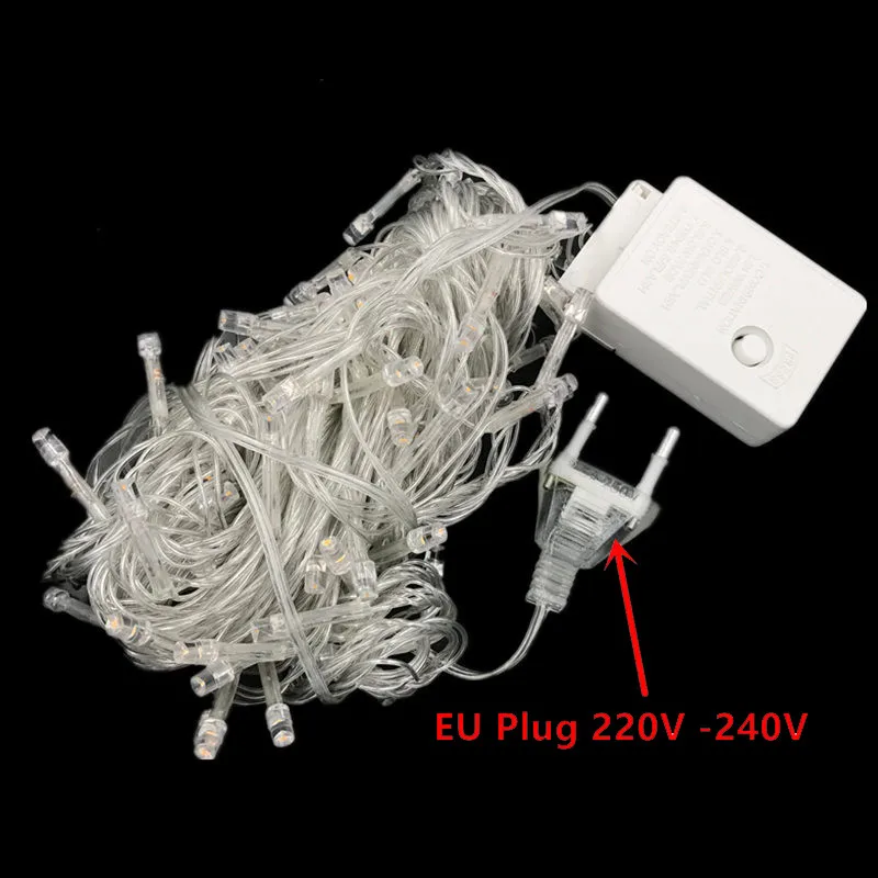 20 50M LED String Light Street Outdoor Garland Decor Waterproof Fairy String Lights DIY Wedding Christmas New Year Decorations