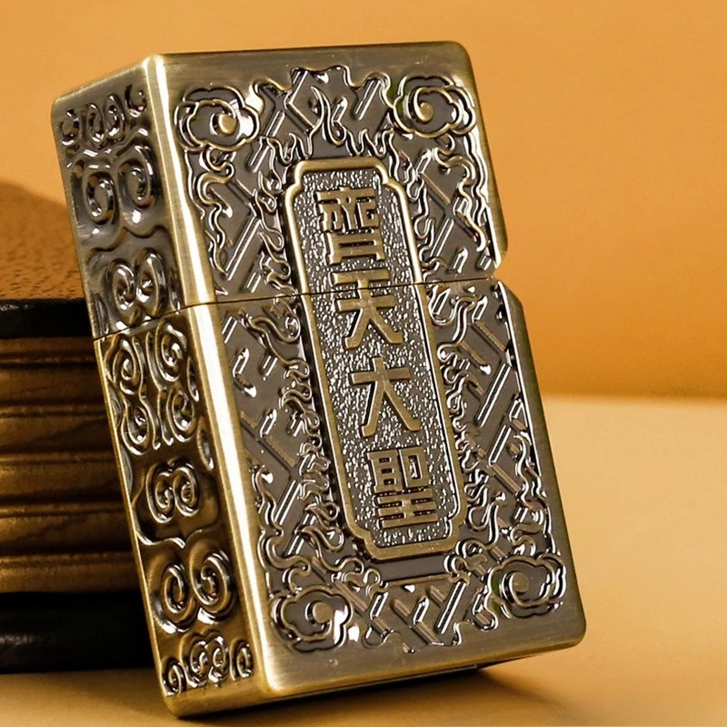 2026 New ZORRO -KJ1023A Armor Monkey King Windproof Personalized Retro Gift Kerosiene Lighter