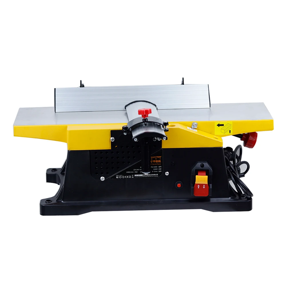 6-inch 1800W Electric Wood Thicknesser Hand Planer Desktop Multifunctional Woodworking Carving Household Power Tools Machine