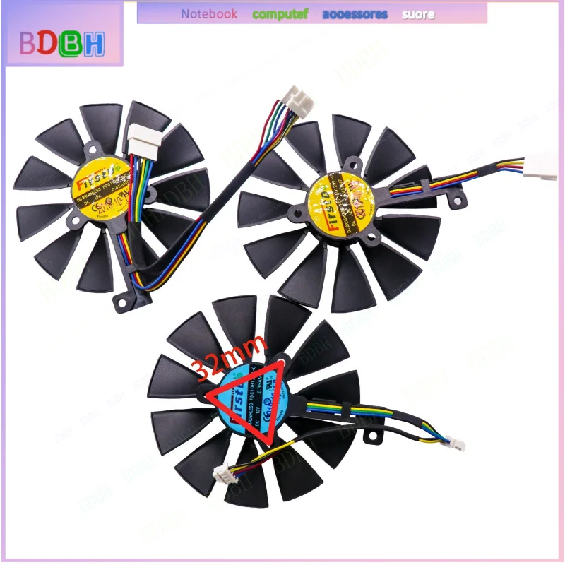 Graphics Card Cooling Fan For ASUS RTX2060 2070 ROG STRIX FDC10U12S9-C 88mm
