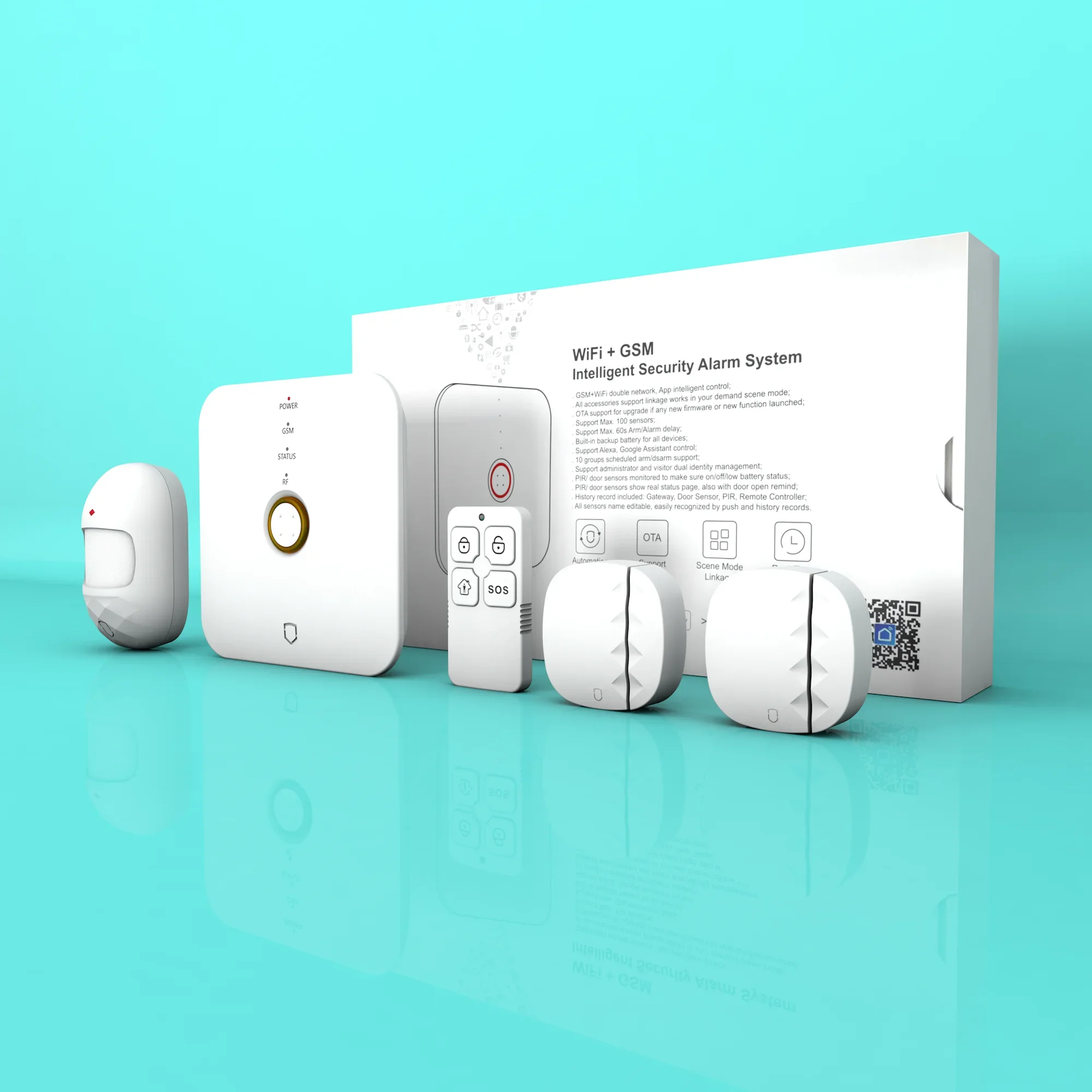 #   Горячая система охранной сигнализации TuyaSmart Life 4G GSM WIFI для дома
