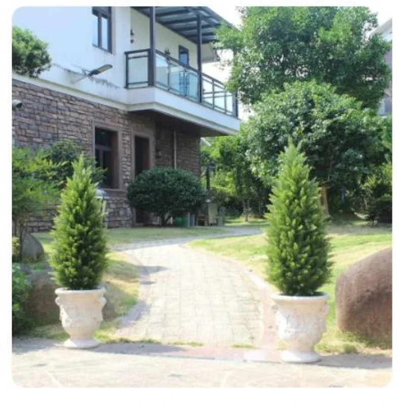 Artificial Cedar Trees Artificial Shrubs Tree Garden Decorations 1PCS  Artificial Pruning Trees Uv Resistant Shrubs Pot Plants