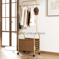 Mobile Coat Hanger Stand Wardrobe MultiAdjustable Clothes Outdoor Rack Shoe Wheels Balcony Arara De Roupa Hotel Accessories