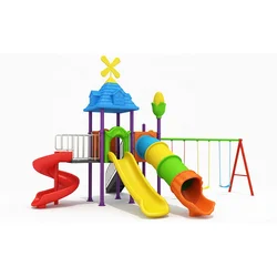 Exhilarating Adventures Medium-Sized 76 Pipes Kids Slides Outdoor Playground Equipment for Energetic Play