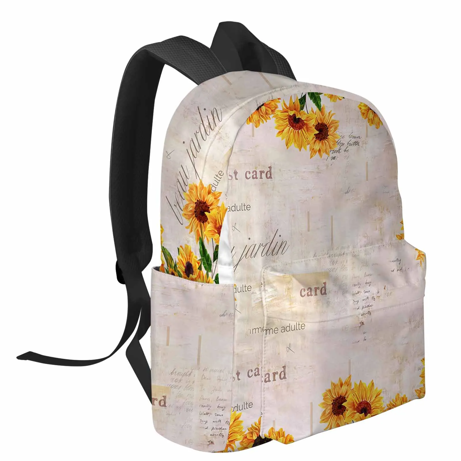 Farm Retro Flower Sunflower Feminina Backpacks Teenagers Student School Bags Laptop Backpack Men Women Female Travel Mochila