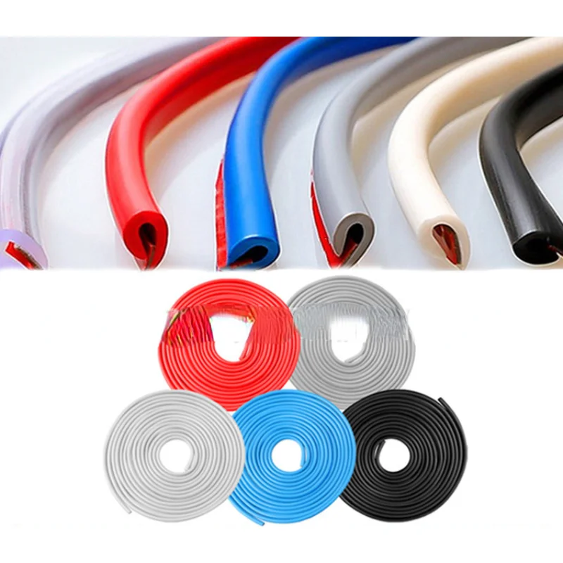 Autodeur Randbeschermer Onzichtbare Anti-kras Decoratieve Rubberen Strip Auto Body Anti-kras Anti-collision Beschermende Sticker