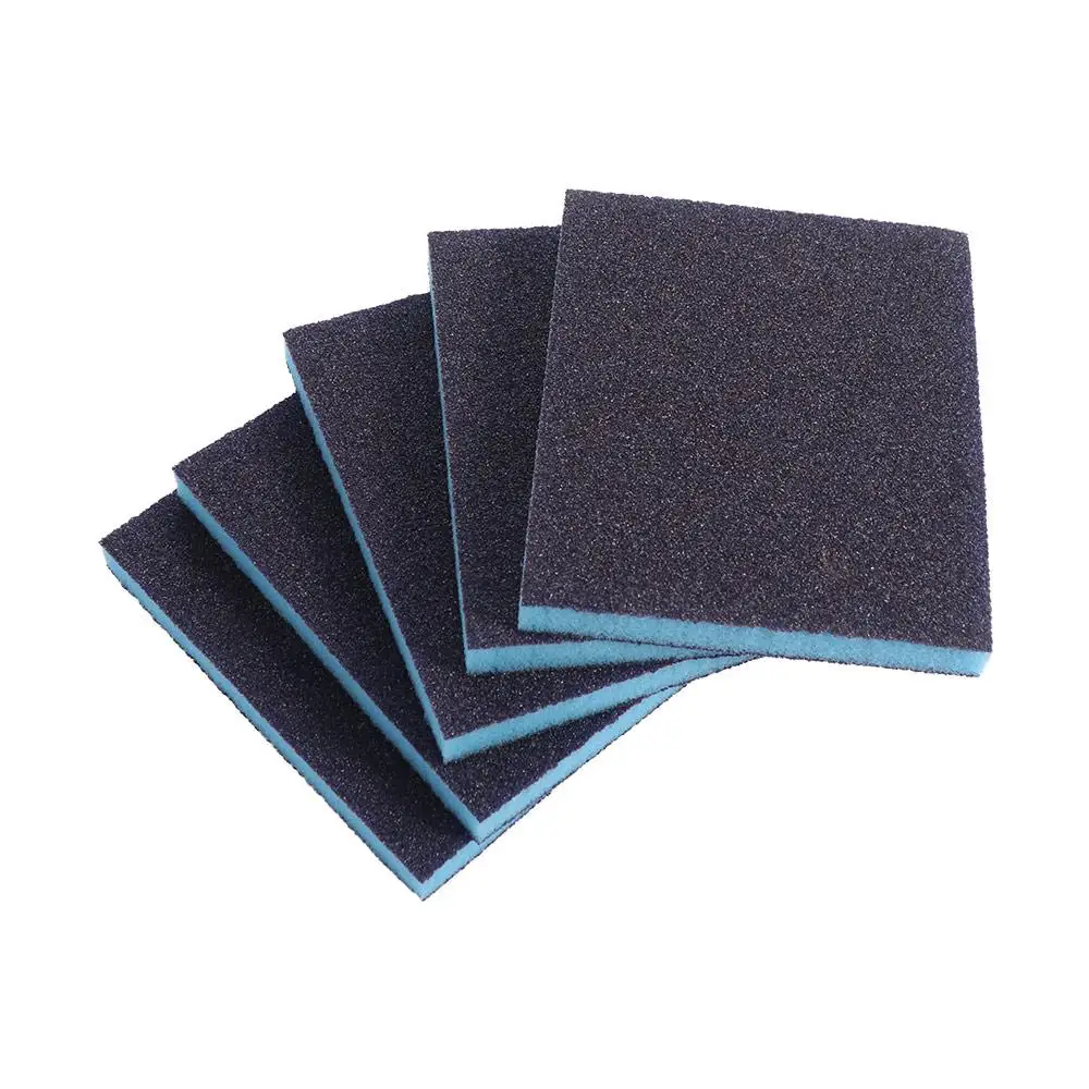 5 pezzi riutilizzabili spugna abrasiva per lucidatura spugna per lucidatura carta vetrata spugna abrasiva lavabile lucidatura del legno del metallo