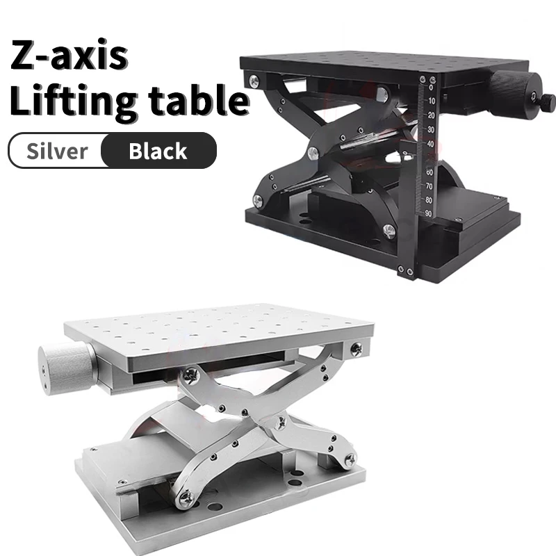 Manual Z-axis Lifting Table Scissor Type Adjustment Translation Shift Marking Machine Use