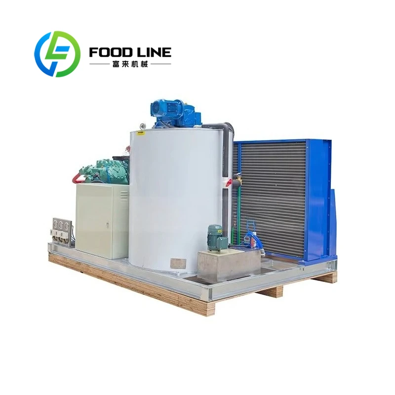 Factory 5 Ton Industrial Ice Maker 220V Air Cooling Flake Ice Machine with Pump and Motor for Fresh Keeping