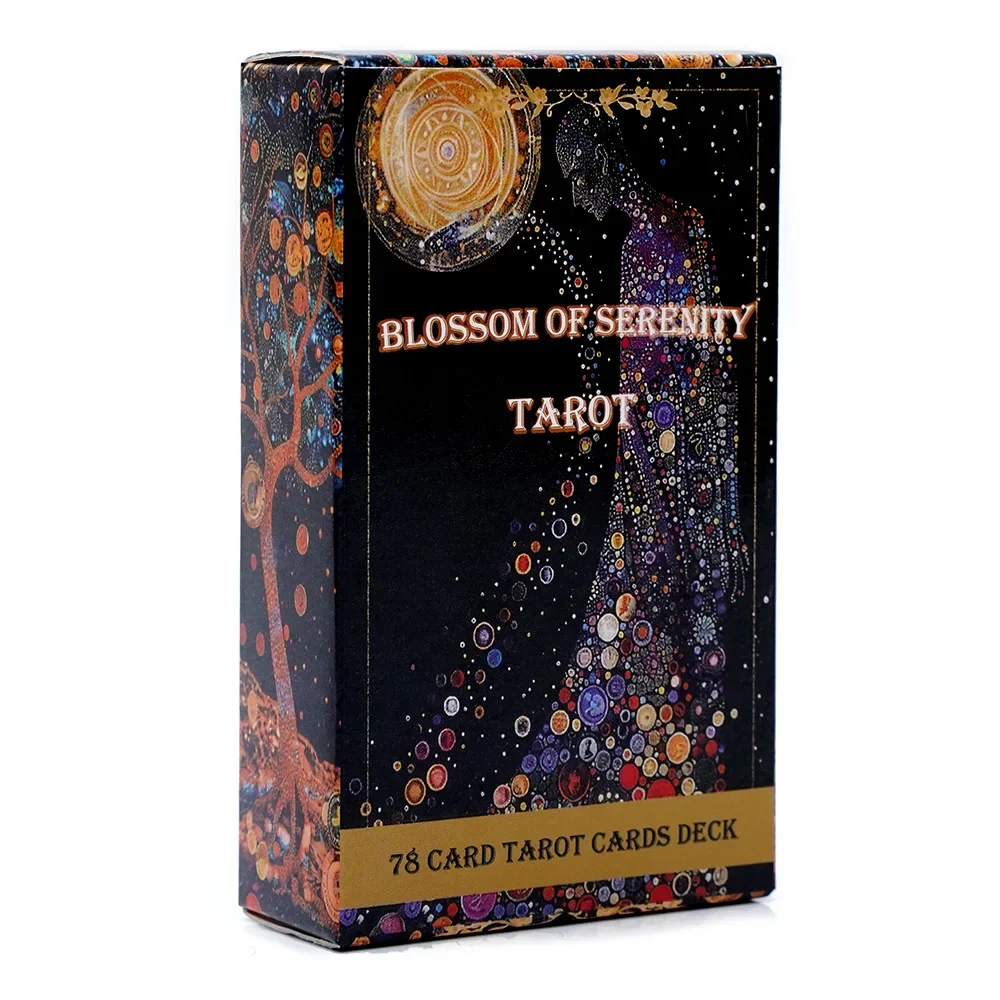 

Blossom of Serenity Tarot Deck A 78 Deck Oracle English Visions Divination Edition Borad Playing Games
