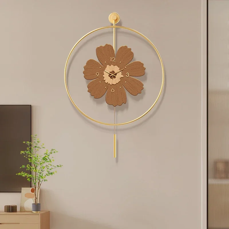 Aesthetic Kitchen Clock Wall Alarm Luxury Living Room Creative Nordic Fashion Wall Clocks Silent Horloge Living Room Decoration