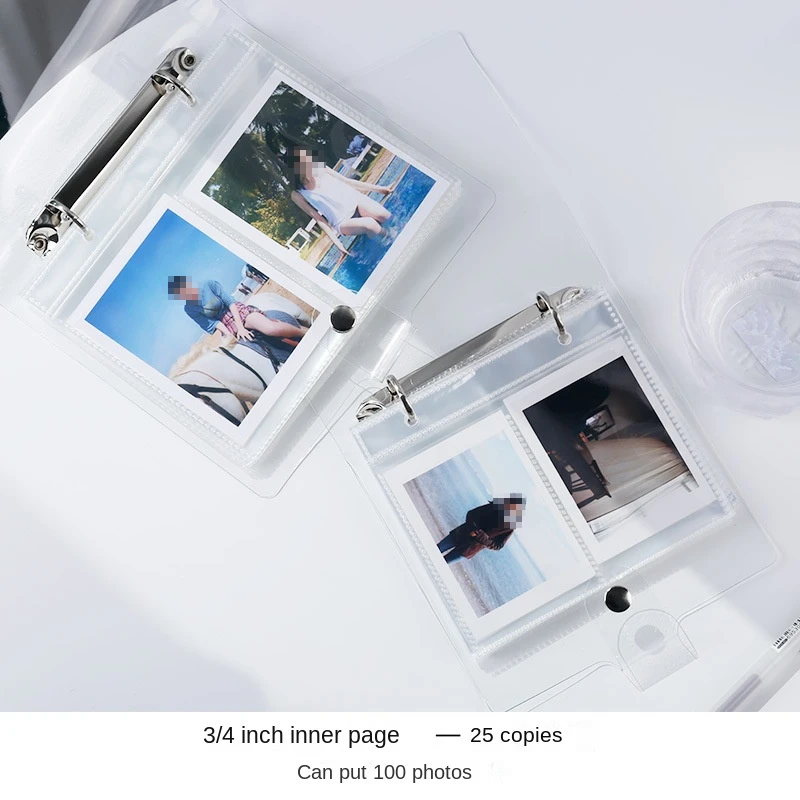 50/100 Pockets With Various Styles And Sizes of Loose Leaf Transparent Photo Albums, Suitable For Storing Cards And Photos