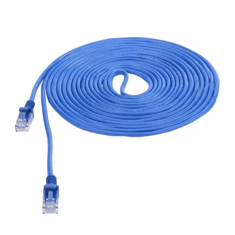 Connettore 8Pin 1m/1.5m/2m/3m/5m/10m Cavo Internet Ethernet Cavo di Rete Cavo Linea Blu CAT5 RJ45 Cavi Ethernet