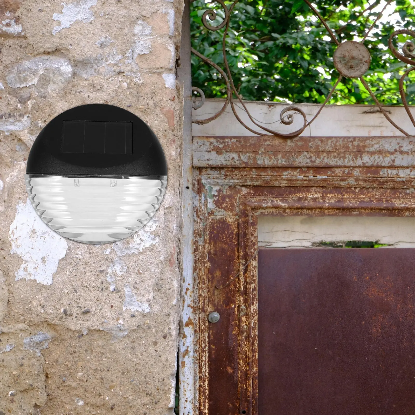 

1 шт. Солнечные настенные светильники для улицы, водонепроницаемые IP65, на солнечной энергии, для террасы, ступеней, двора, забора, патио, садовых дорожек, лампа безопасности