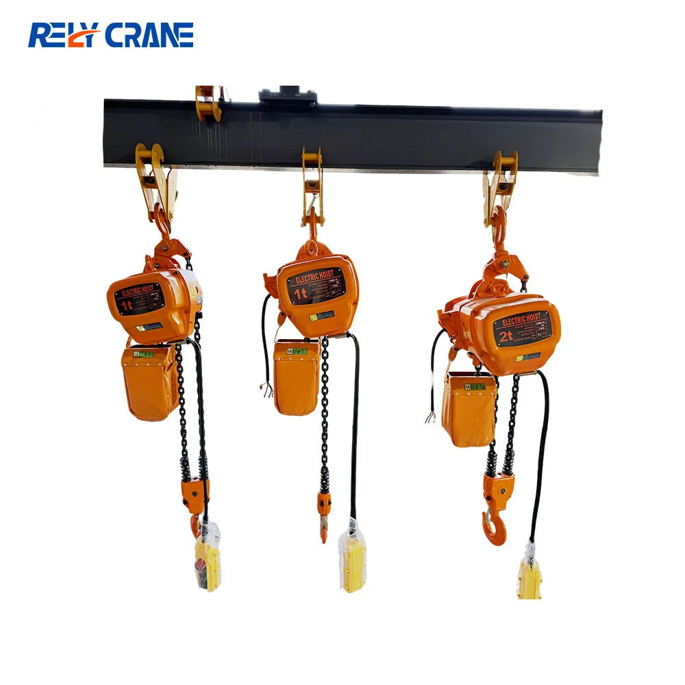 Certification 12m 500KG 1T 2T 3T Single Speed Hoist 2 Ton Chain Hoist Crane Chain