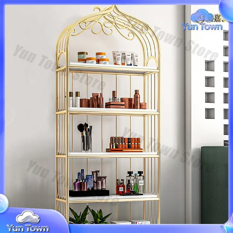 Nordic Nail Salon Nail Polish Shelf Display Rack Cosmetics Shelf Display Rack Beauty Salon Product Display Cabinet