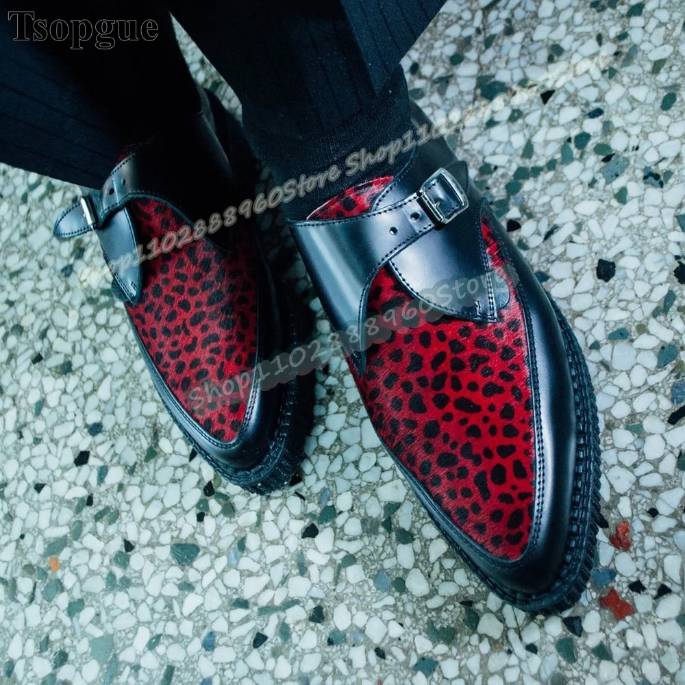 

Stylish Mixed Color Leather Suede Splicing Pumps Neutral Flats Shoes Buckle Strap Pointed Toe Casual Trending Neutral Pumps