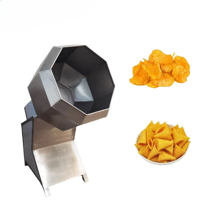 

Commercial stainless steel octagonal mixer potato chip puffing casual food mixing bucket