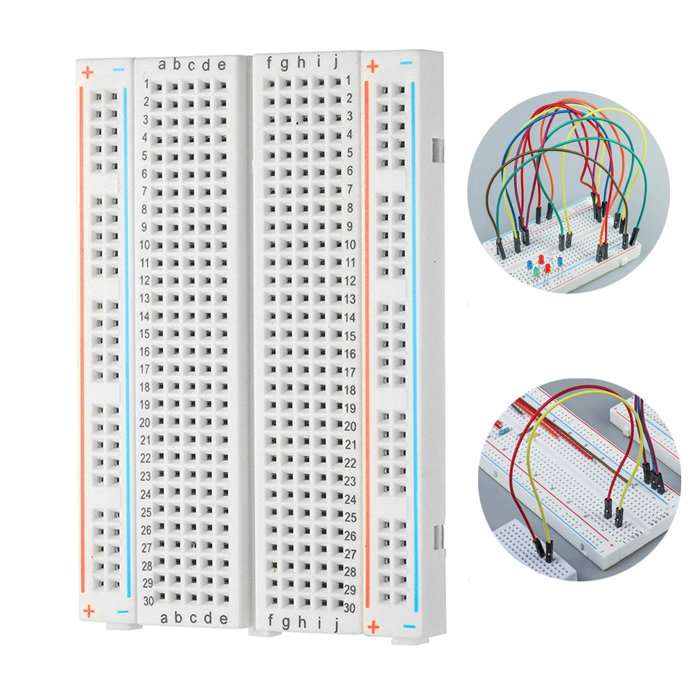 Breadboard 400 Point Breadboard 400Point Solderless PCB Bread Board 400 holes Test Develop for Arduino Diy kit